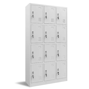 Armoire de rangement en acier moderne à 12 portes pour la maison, la salle de sport, la cuisine, l'école et l'atelier – Meuble polyvalent pour le salon - Product Image 2