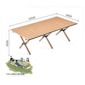 Mesa Dobrável Moderna e Durável em Aço e Alumínio, Conjunto Portátil para Refeições ao Ar Livre, Ideal para <span class=keywords><strong>Camping</strong></span>, Piqueniques, Bar em Casa, Academia e Praia - Product Image 3
