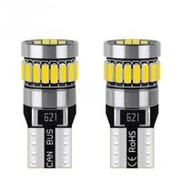 Lumière LED de positionnement pour voiture T10 4014 24SMD avec décodage Canbus W5W pour éclairage de cabine et plaque d'immatriculation 12V 1.8W