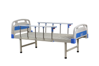 Fabricant de base de matelas à cadre enduit d'acier support à quatre pieds fonction simple tablette d'allaitement lit manuel du patient