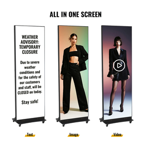 Raybo New All-In-One Ngay Lập Tức Thiết Lập Có Thể Kết Nối Có Thể Gập Lại LED Hiển Thị Quảng Cáo Áp phích Màn Hình Cho Cửa Hàng Khuyến Mãi - Product Image 4