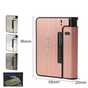 Egliao vendita calda in metallo <span class=keywords><strong>portasigarette</strong></span> accessori per fumare portatile custodia per sigarette <span class=keywords><strong>con</strong></span> <span class=keywords><strong>accendino</strong></span> - Product Image 2