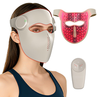 Masque de luminothérapie rouge sans fil RedThera, masque facial à LED infrarouge pour le visage