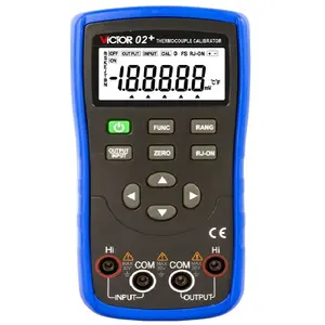 VICTOR 02+ Thermocouple Calibrator Imput And Output Source 8 Types Of Thermocouple Measurement (R/S/K/E/J/T/B/N)