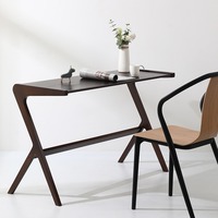 Bureau d'angle mural DISHI au design épuré en bois, style nordique et japonais, idéal pour la maison, le bureau, la chambre ou l'étude en petits espaces – Vente en gros