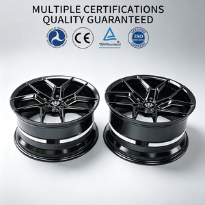 ล้อ flowtone Y Spoke 5X114.3 5x112ขอบล้อสีดำเงาแบบกำหนดเองสำหรับ BMW E46 E60 F10 M2 M3 M4 E36 513M 3 <span class=keywords><strong>5</strong></span> Series <span class=keywords><strong>5</strong></span> - Product Image 4