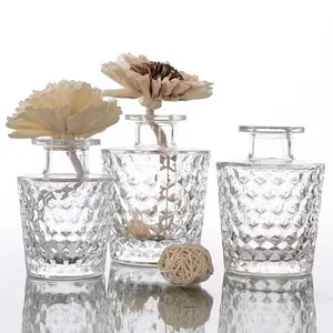 مزهريات طاولة زجاجية صغيرة فاخرة ، زجاجة زهور ، مزهرية برعم زجاجية صغيرة شفافة للديكور المنزلي والفندقي