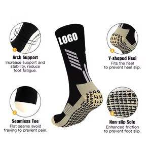 Wholesale youth Football <b>Grip</b> <b>Socks</b> with Custom Logo Non-Slip Soccer <b>Socks</b> with Anti-Slip Bottom Design for Training - Product Image 2