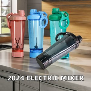 Vaso Mezclador Eléctrico Portátil con 2 Pilas AAA, Mezclador de Proteínas con Tecnología Vortex, Botella Mezcladora para Gimnasio con Tapa Hermética, Vaso Mezclador de 600 ml - Product Image 2