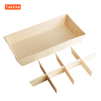 Houten laddervormige voedseltrays, op maat gemaakte sushiboxen met compartimenten