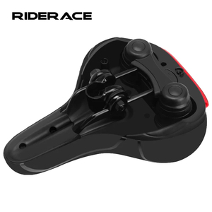 Riderace Big Butt Sillín de <span class=keywords><strong>bicicleta</strong></span> <span class=keywords><strong>con</strong></span> luz trasera Hueco Transpirable <span class=keywords><strong>Amortiguador</strong></span> MTB Cojín <span class=keywords><strong>Bicicleta</strong></span> <span class=keywords><strong>Asiento</strong></span> delantero Espesar Widen - Product Image 1