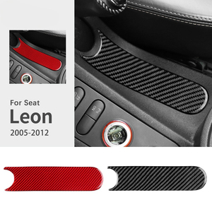 <span class=keywords><strong>Autocollant</strong></span> en fibre de carbone pour <span class=keywords><strong>Seat</strong></span> <span class=keywords><strong>Leon</strong></span> 1M MK1 2005 2006 2007 2008 2009 2010 2011 2012 Accessoires de garniture de panneau de frein à main de voiture - Product Image 2