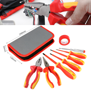 Set di 8 <span class=keywords><strong>Cacciaviti</strong></span> e Pinze Isolate Resistenti ad Alta Tensione <span class=keywords><strong>Cacciaviti</strong></span> Speciali Utensili per Elettricisti - Product Image 5