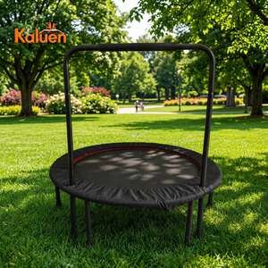 Trampolín Plegable <span class=keywords><strong>de</strong></span> 40'' en Oferta, con Tapete <span class=keywords><strong>de</strong></span> PP <span class=keywords><strong>de</strong></span> Alta Calidad y Barandilla, para Niños y Adultos, Ejercicio, Diversión, Interior y Exterior - Product Image 1