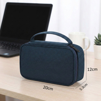 Pochette d'organisation technique portable, sacoche étanche pour appareils électroniques avec compartiments pour câbles, chargeurs, écouteurs, téléphone