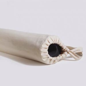 Portable Good Quality Reusable Cotton <b>Canvas</b> Cloth Foldable Yoga Mat Tote Shoulder Carry <b>Bag</b> With Custom Printed Logo - Product Image 3