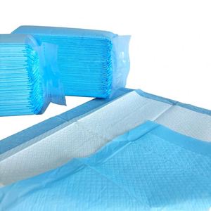Fournisseur chinois de coussinets absorbants pour chiots et chiens, 600x600mm, six couches de film PE, super absorbants, jetables, pour l'apprentissage de la propreté - Product Image 1