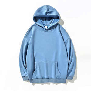 Sudadera con capucha de toalla francesa premium-100% algodón bordado personalizado de gran tamaño Unisex Pullover Street Fashion - Product Image 2