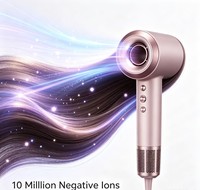 Sèche-cheveux professionnel léger BLDC à haute vitesse, ionique, séchage rapide, avec 4 réglages de chaleur et embout magnétique