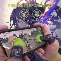 Manchettes pour doigts en fibre d'argent, réduisent la transpiration sur l'écran, sont imperméables et garantissent un fonctionnement fluide, idéales pour les jeux mobiles.