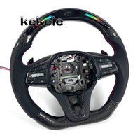 Volant en fibre de carbone LED pour Genesis G70, compatible avec Hyundai Genesis G80 G90 GV60 GV70 GV80 GV90 2018-2025, personnalisable