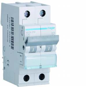 MYN210 Personalizzabile con Hagers MCB 4500A 2P curva C 10A 2 moduli - Product Image 1