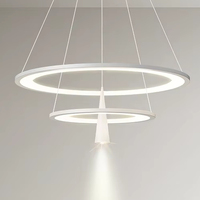 Lampe de restaurant moderne minimaliste Salle à manger créative minimaliste Bar Salle à manger nordique Pendentif avec spot