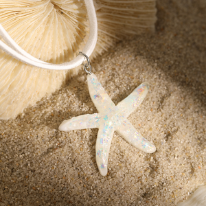 Bijoux transfrontaliers européens et américains Personnalité DIY Starfish Tassel Collier Plage <span class=keywords><strong>Sirène</strong></span> Style Bohème Nouveau Collier - Product Image 2