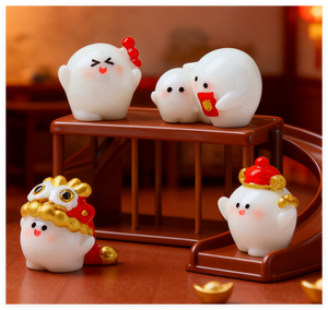 उच्च गुणवत्ता वाले थोक चीनी राशि 3 डी पशु मूर्तियों खिलौने चीन <span class=keywords><strong>2026</strong></span> नए साल घर की सजावट सुंदर गहने प्रचार उपहार - Product Image 6