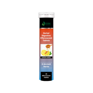 Comprimés effervescents digestifs à base de plantes de haute qualité avec extrait sec de feuille de séné favorisant les mouvements des selles, le confort gastro-intestinal - Product Image 1