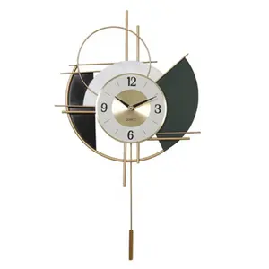 2021 Light Luxury Nordic Golden Art Wall Clock Modern For Home Decoration