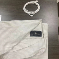 Drap de lit de mise à la terre personnalisé en usine, 10% de fibres d'argent, draps de lit conducteurs avec cordon de mise à la terre de 15 pieds, EMF Earth