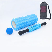 Nouvel arrivage Suling : Kit de massage musculaire pour la gym, rouleau de massage en mousse EVA pour le yoga, bâton de massage, ensemble de fitness pour le massage musculaire