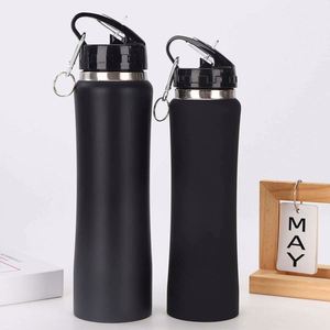 Stainless Steel Water <b>Bottle</b> With Modern Design Straw Cup for Travel-Friendly Use - Product Image 6