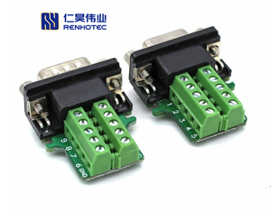 DB9 <span class=keywords><strong>RS232</strong></span>/485 D-Sub Dsub D Sub kim loại 9pin 9 pin để hệ thống dây điện khối thiết bị đầu cuối <span class=keywords><strong>RS232</strong></span> 485 RS485 kết nối vít với vỏ nhựa - Product Image 3