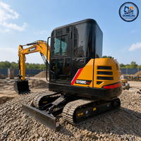 Excavator Mini Bekas SANY 60C Pro 6 Ton, Merk Cina Sany 60c Digger dengan Komponen Inti, Dijual