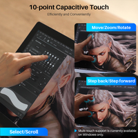 Tablette graphique professionnelle Huion Kamvas Pro 19 avec écran 18,4 pouces 4k ultra HD écran couleur réelle pour le dessin et la conception