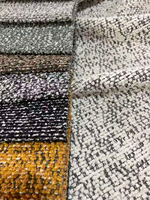 Tissu en chenille de polyester tissé lourd, personnalisé en usine, minimaliste, facile à nettoyer, pour canapé et mobilier