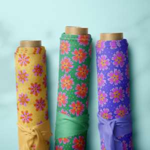 Nuovo arrivo Vintage geometrico floreale stampato 100% cotone organico Liberty Tana prato tessuto personalizzato stampa digitale per il vestito da bambino - Product Image 1