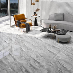 Azulejos de Porcelana Baratos 60x60, Baldosas de Mármol Gris para Sala de Estar - Product Image 4