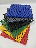 Baldosas de WPC Encajables Coloridas para Garajes, Áreas de Juego para Niños, Gimnasios, Exhibiciones Comerciales, Antideslizantes, Fáciles de Limpiar, con Impresión de Logotipo