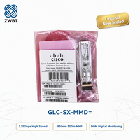 Module émetteur-récepteur SFP Cisco 1000BASE-SX GLC-SX-MMD= neuf pour MMF, longueur d'onde 850 nm, plage de température de fonctionnement étendue.