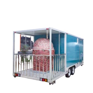 2025 Camión de cocina móvil de lujo en forma de caja Remolque para servir café de comida rápida con Tuk de fibra de vidrio para servir helado de caramelo - Product Image 6