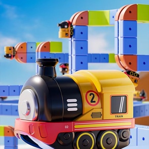 Pistas de Carreras de Plástico, Material Ecológico, Escala 1:4, Pista de Ensamblaje DIY para Niños, Rompecabezas Infantil, Succión Magnética Eléctrica de Alta Potencia - Product Image 5