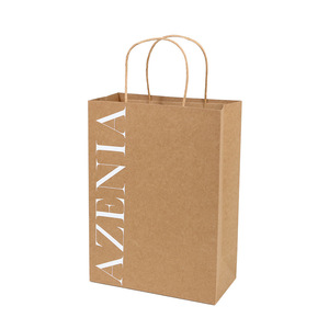 Sacchetti di Carta Personalizzati, Borse Regalo Ecologiche in Carta Kraft, Sacchetti da <span class=keywords><strong>Asporto</strong></span>, Borse per la Spesa Marroni - Product Image 2