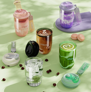 Gobelet à café en plastique Tritan de 420 ml avec couvercle, réutilisable, anti-fuite, tasse de voyage à visser, pour le sport, le bureau et le camping - Product Image 5