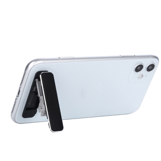Universal Aluminum Alloy Mini Folding Mobile Phone Stand Portable Invisible Flexible Desktop Accessory