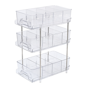 Escurridor <span class=keywords><strong>de</strong></span> Platos <span class=keywords><strong>de</strong></span> Dos Niveles Sobre <span class=keywords><strong>el</strong></span> Fregadero para Almacenamiento en Gabinetes <span class=keywords><strong>de</strong></span> Cocina, Uso Doméstico, Material Plástico PET - Product Image 1