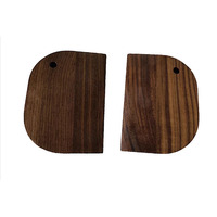 Coupe-pâte en bois de noyer double face, racloir à farine, coupe-gâteau, outils de cuisine polyvalents pour la cuisson du pain et de la pâte à pizza