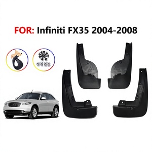 Pour Infiniti FX35 Garde-boue avant 2004-2008 Garde-boue en plastique pour passage de roue Noir - Product Image 5